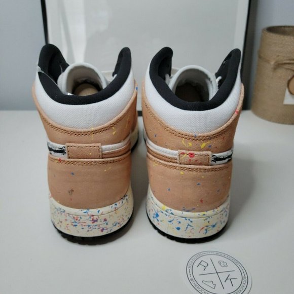 Air Jordan 1 Mid SE Brushstroke (GS) - Picture 3 of 5